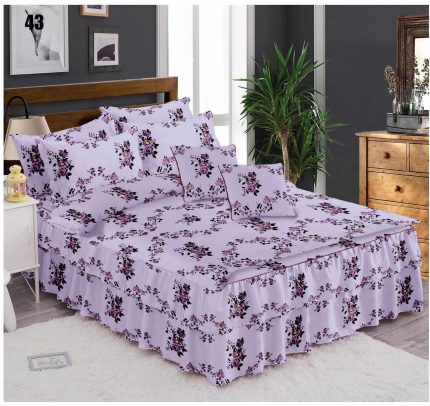 Lingerie with flounces 6 pieces lilac flowers 43, Super Elegant Pucioasa