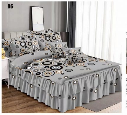 Lingerie with frills black gray circles, Super Elegant Pucioasa