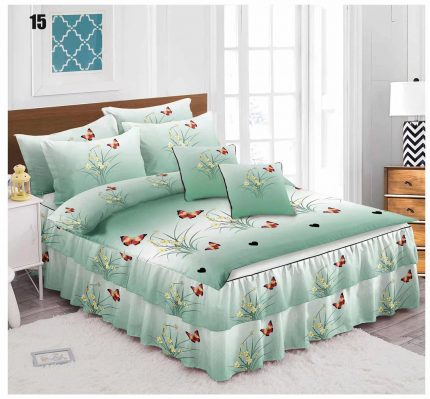 Lingerie with flounces, flowers, green butterflies, Super Elegant Pucioasa